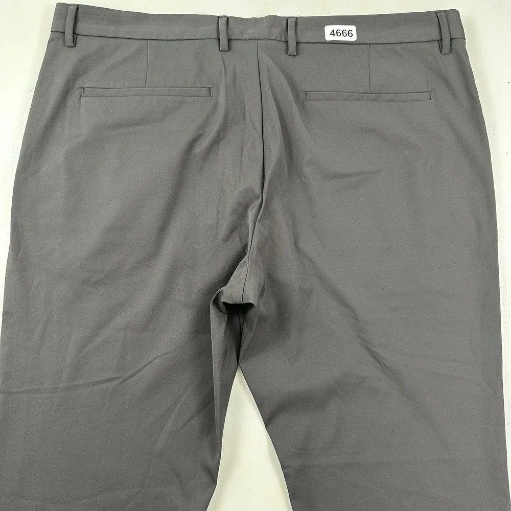 Theory‎ Men's Zaine Neoteric Performance Pants 38x34 Gray Black Stretch Chino